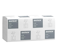 Katrin Plus Hand Towel Zig Zag 1-lag, Vit, 23x20,7cm, 6000st/fp