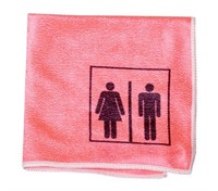 Vikur T2 Microduk WC Symbol Röd, 30x30 cm