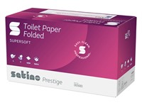 Satino BT1 Prestige Toilet Paper Folded 2-lag, 9000st/krt