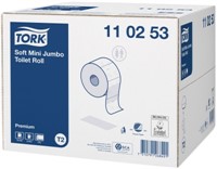 Tork Premium Toalettpapper Mini Jumborulle T2, 12 rle/krt