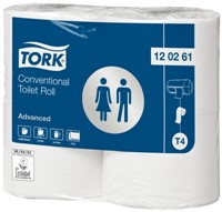 Tork Advanced Toalettpapper T4 Vit(Extra lång), 2-lags, 24r/fp, 68m