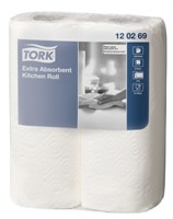 Tork Premium Köksrulle Nyfiber Vit, 2-pack, 24r/bal, 15.36m/r