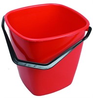 Hink Frykantig Plast Röd, 9.5 liter