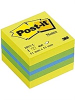 POST-IT Kub Mini 2051L Lemon, 51x51 mm