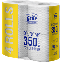 Grite Ekonomy 350T Toalettpapper 2-lager, 38,5m/rulle, 56 rullar/fp