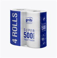 Grite Super 500T Toalettpapper 2-lager, 55m/rulle, 56 rullar/fp