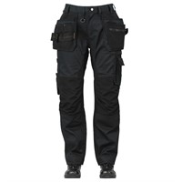 5710756 Hantverkarbyxa WS Stretch Dam Svart 34